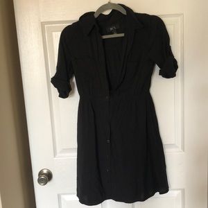EUC BCX button down black dress